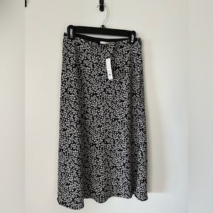 Floral midi skirt